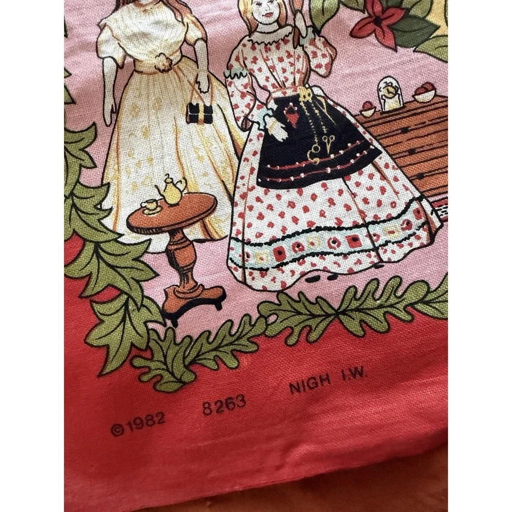 british Isle of Wight 1982 places of interest tapestry, cotton, 29x19